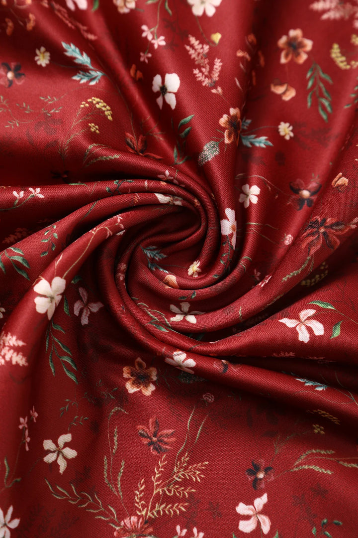 PRE-ORDER - Lily Red Off Shoulder Floral Dress - Expected dispatch 3rd of June