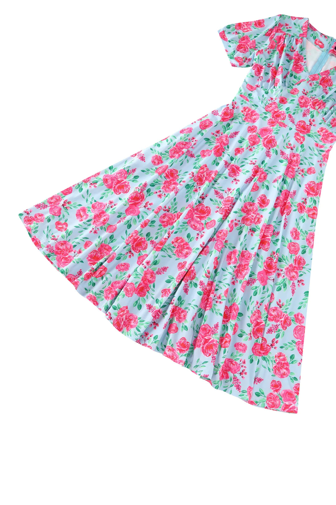 PREORDER - Julia Pink Rose Tea Dress - Estimated dispatch 18th of June