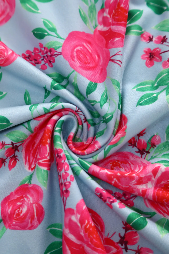 PREORDER - Julia Pink Rose Tea Dress - Estimated dispatch 18th of June