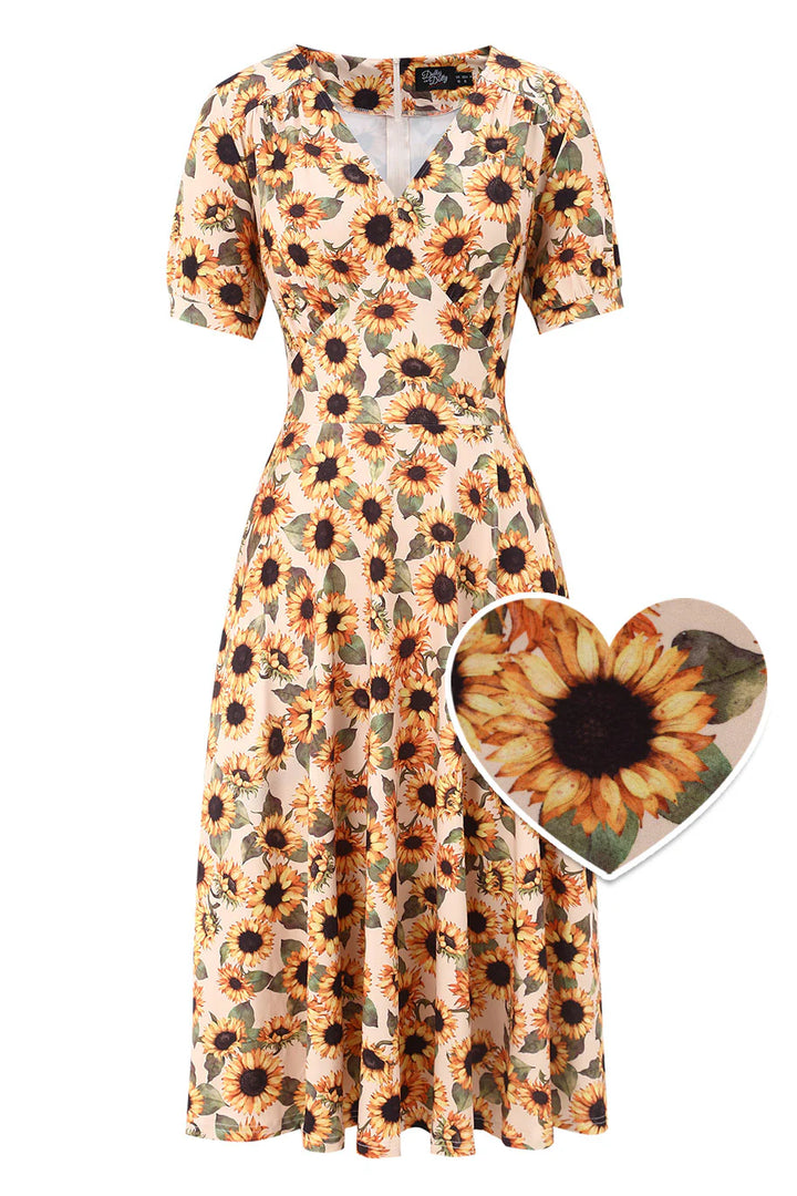 Julia Sunflower Dress - Preorder for dispatch 16th September