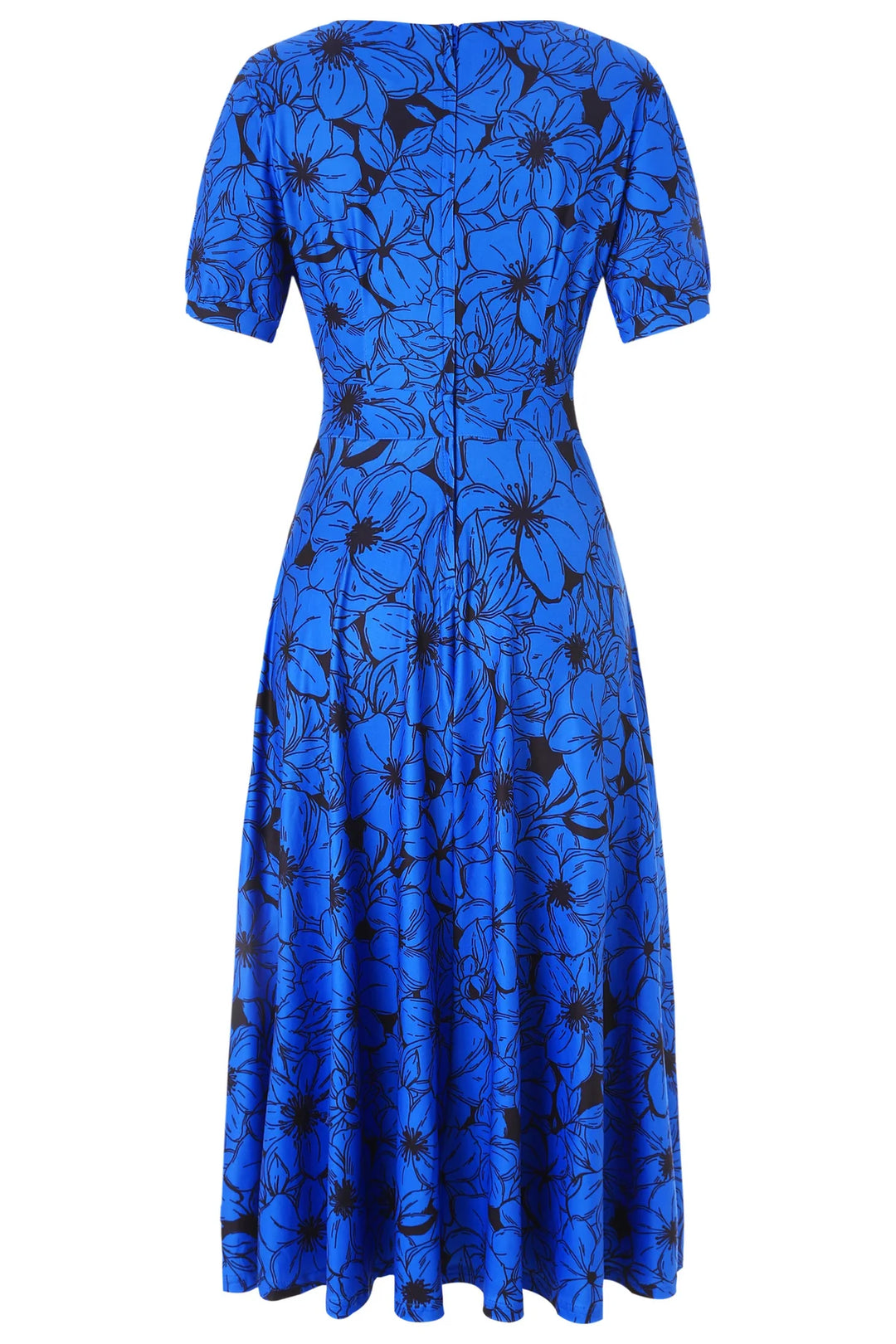 PREORDER - Julia Blue Floral Tea Dress - Estimated dispatch 18th of June
