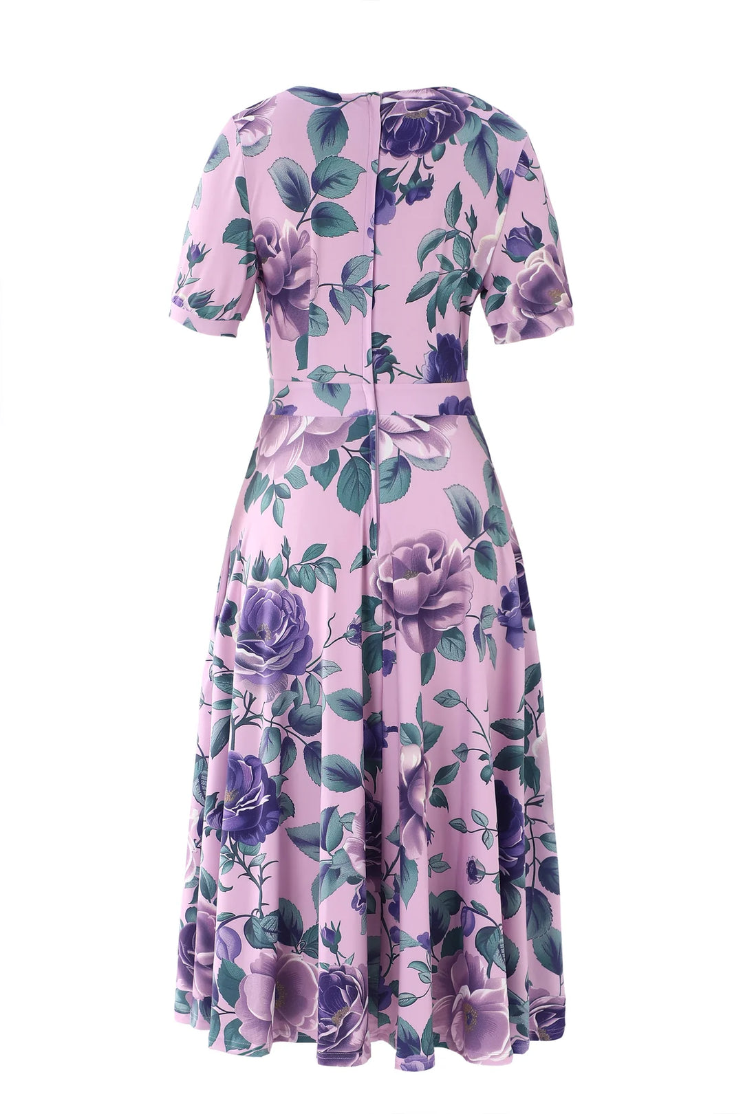 PREORDER - Julia Purple Rose Tea Dress - Estimated dispatch 18th of June