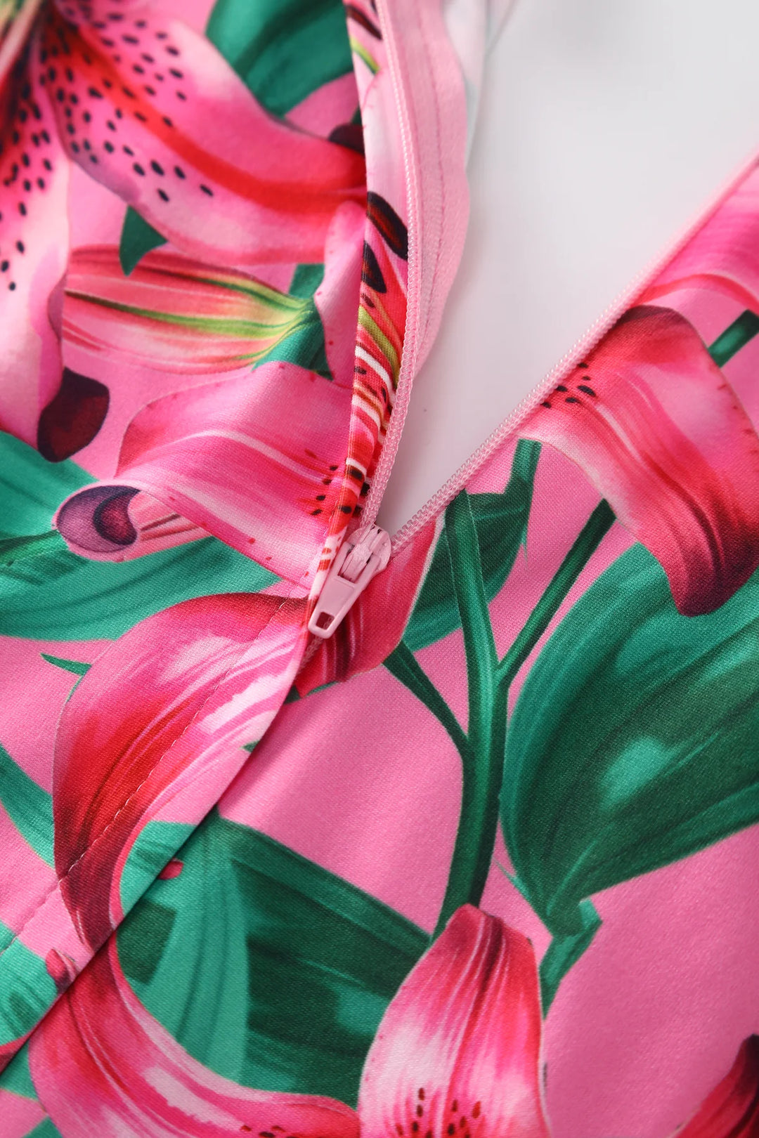 PREORDER - Julia Pink Lily Tea Dress - Estimated dispatch 18th of June