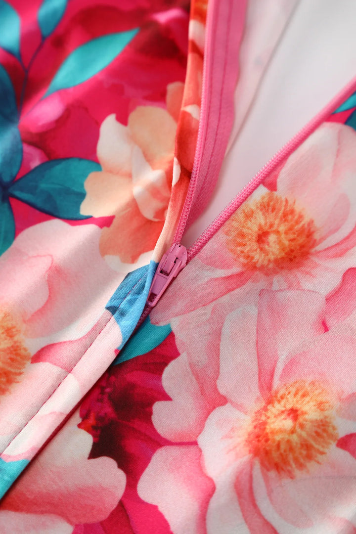PREORDER - Julia Pink Magnolia Tea Dress - Estimated dispatch 18th of June