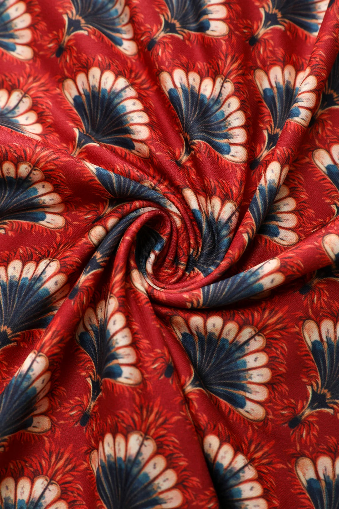 PREORDER - Julia Rust Red Fanburst Tea Dress - Estimated dispatch 18th of June