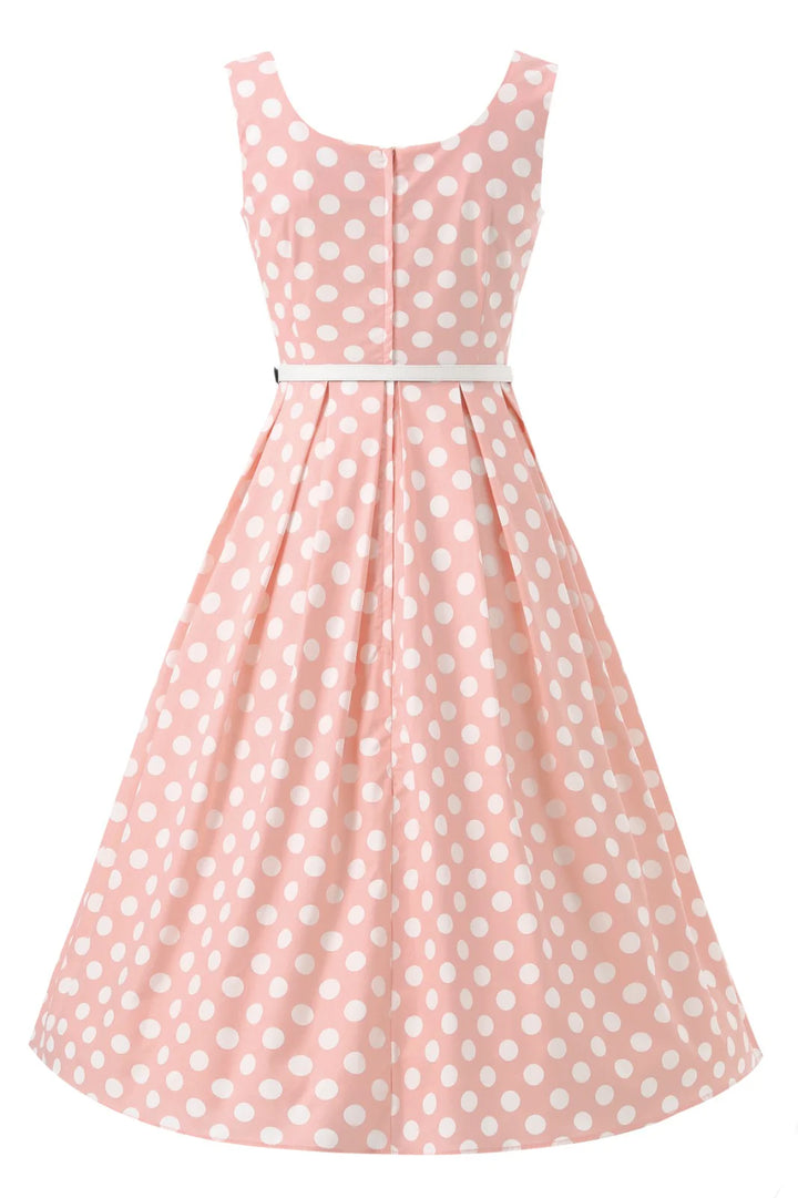 PRE-ORDER - Ophelia Light Pink Polka Dress - Expected dispatch 16th of June
