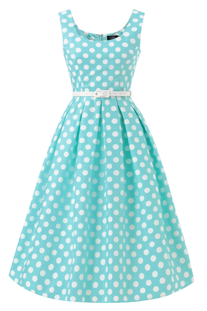 PREORDER - Ophelia Mint Green Polka Dress - Expected dispatch 3rd of June