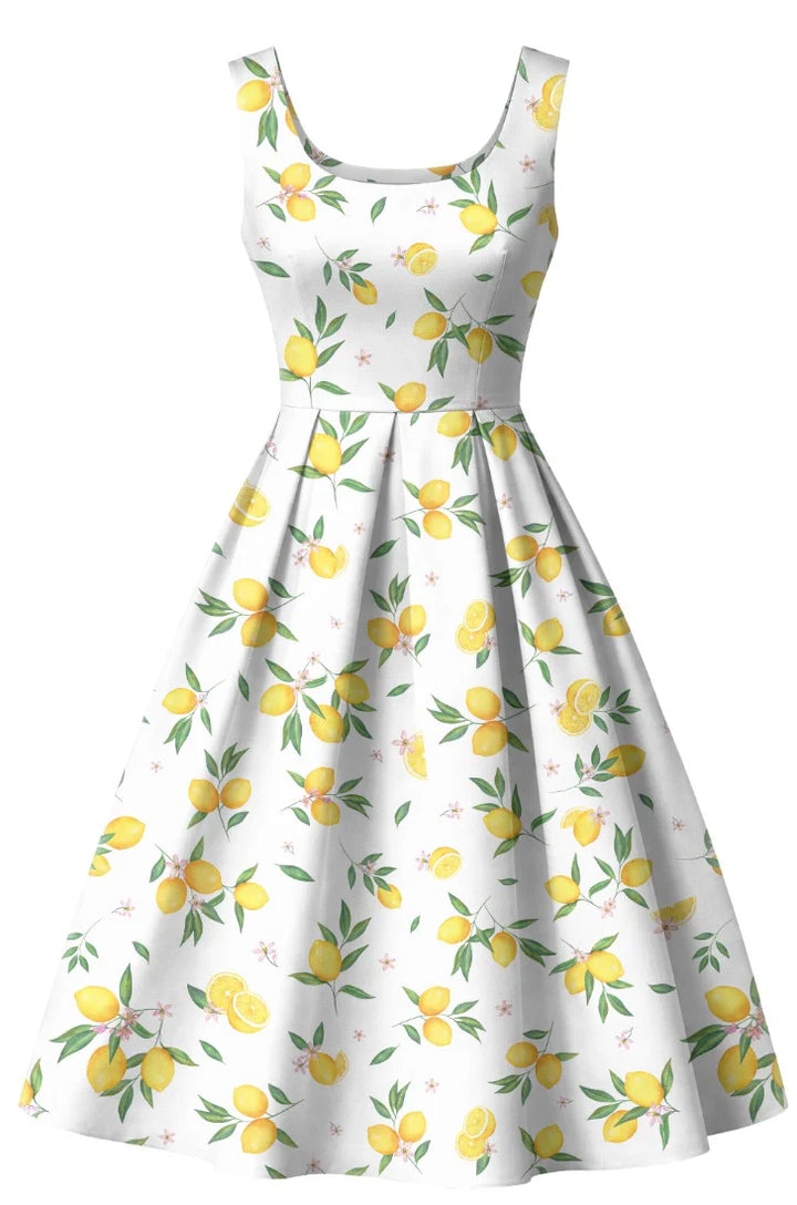 PRE-ORDER - Ophelia White Lemon Dress - Expected dispatch 28th of June