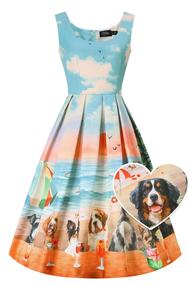 PREORDER - Amanda Beach Bark Club Dress - Expected dispatch date 6th August
