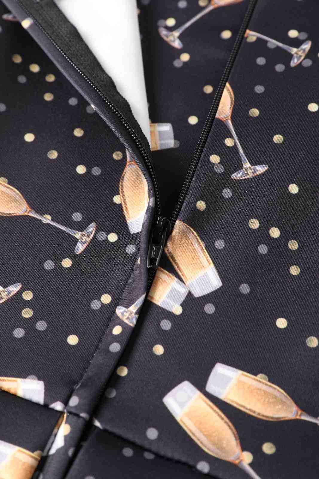 PREORDER - Amanda Black Champagne Dress - Expected dispatch date 2nd of December