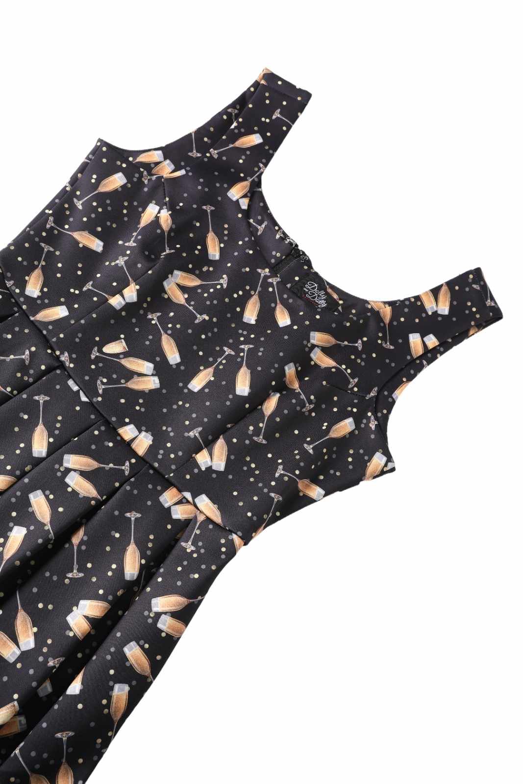 PREORDER - Amanda Black Champagne Dress - Expected dispatch date 2nd of December