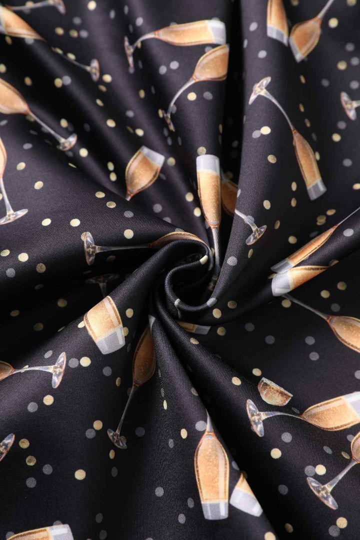 PREORDER - Amanda Black Champagne Dress - Expected dispatch date 2nd of December