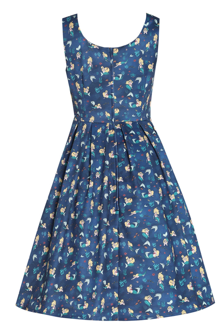 Amanda Teal Blue Mermaid Dress