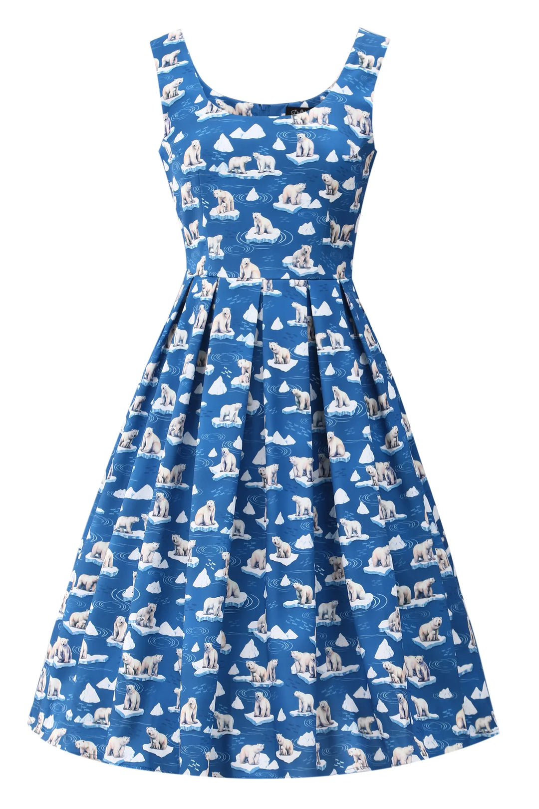 PREORDER - Amanda Blue Polar Bear Dress - Estimated dispatch 9th of October