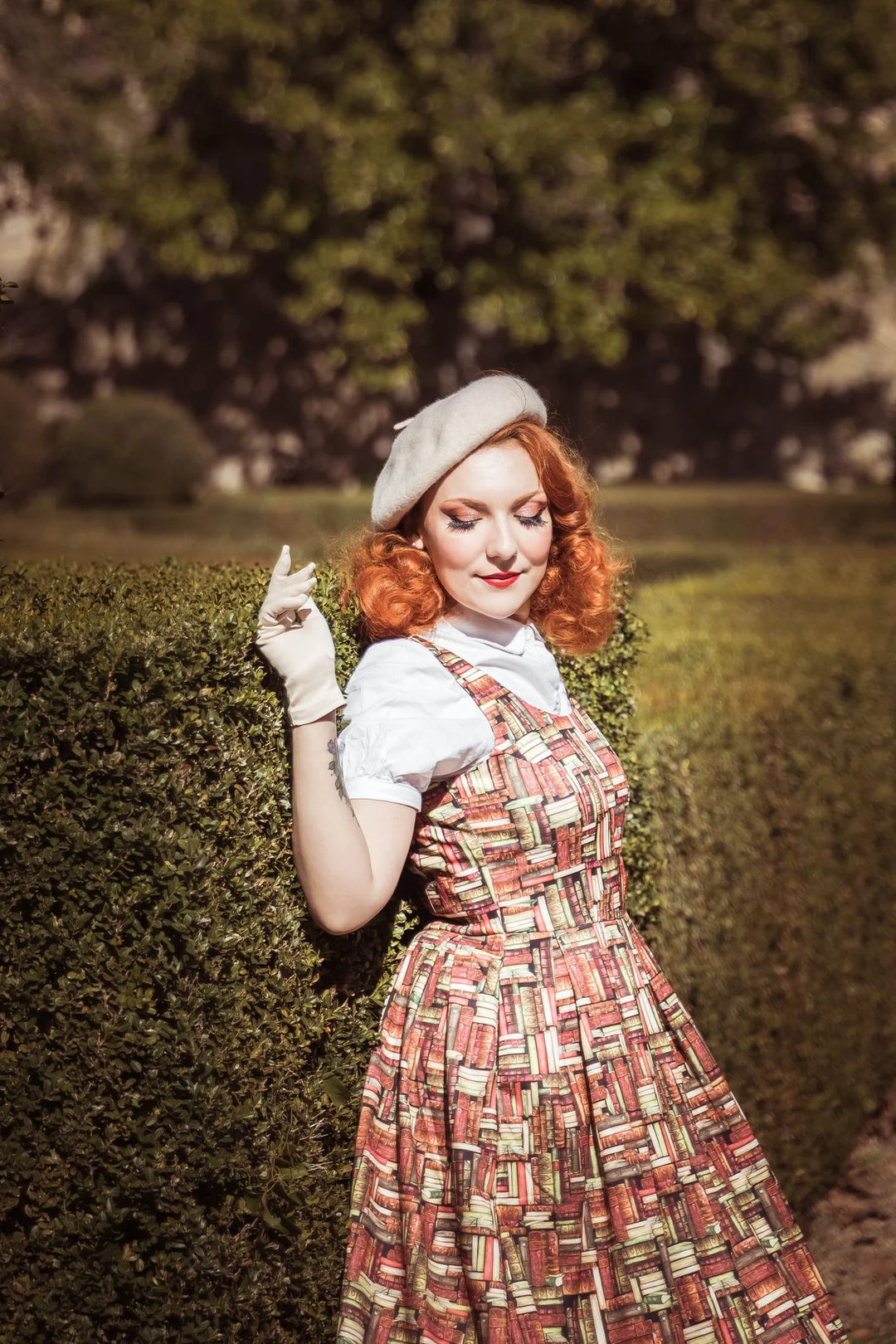 PREORDER - Amanda Book Print Dress - Expected dispatch 6th of August