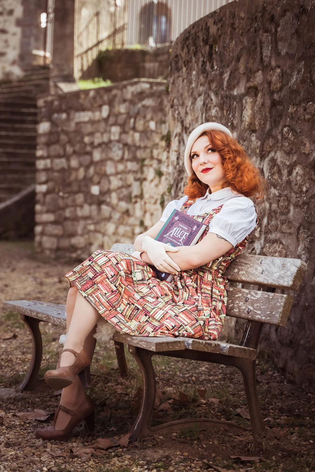 PREORDER - Amanda Book Print Dress - Expected dispatch 6th of August