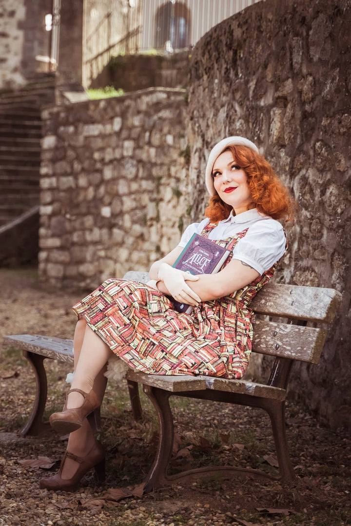 PREORDER - Amanda Book Print Dress - Expected dispatch 6th of August