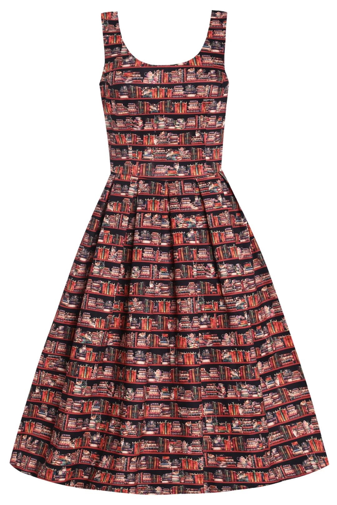 PREORDER - Amanda Library and Cat Dress - Estimated dispatch 28th of November