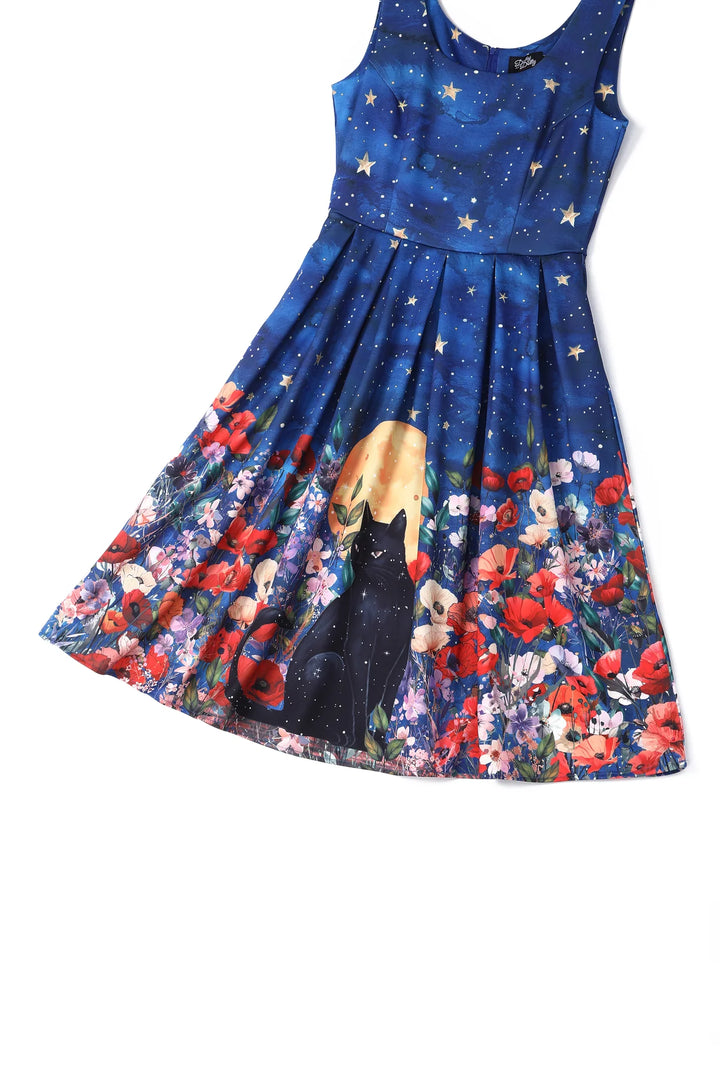 Amanda Midnight Garden Swing Dress - Preorder for dispatch 2nd September