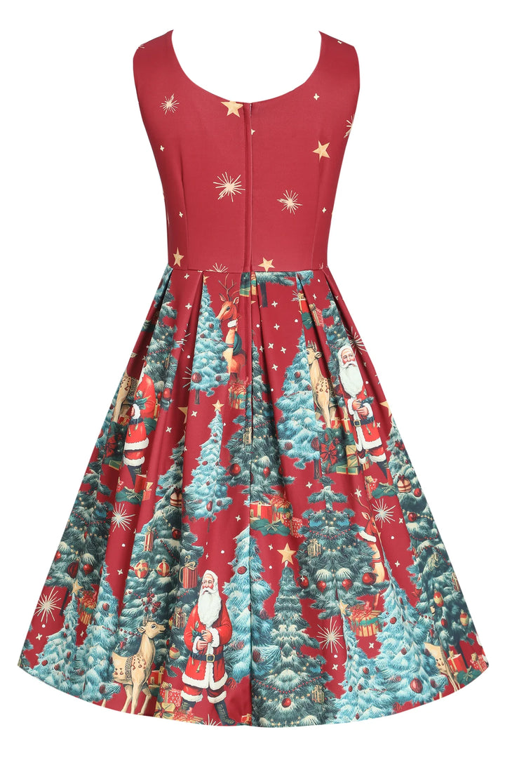 PREORDER - Amanda Crimson Red Christmas Santa Dress - Estimated dispatch 30th of October