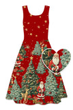 Amanda Christmas Santa Dress in Crimson - Preorder for dispatch 29th October