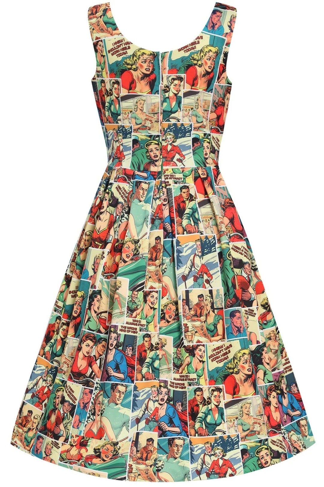 PREORDER - Amanda Vintage Comic Dress - Estimated dispatch 28th of November