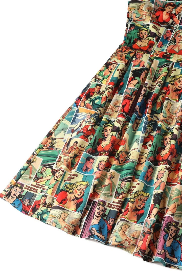 PREORDER - Amanda Vintage Comic Dress - Estimated dispatch 28th of November