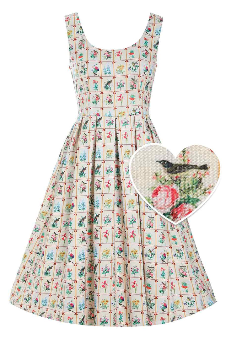 PREORDER - Amanda Floral Frame Dress - Estimated dispatch 21st of October