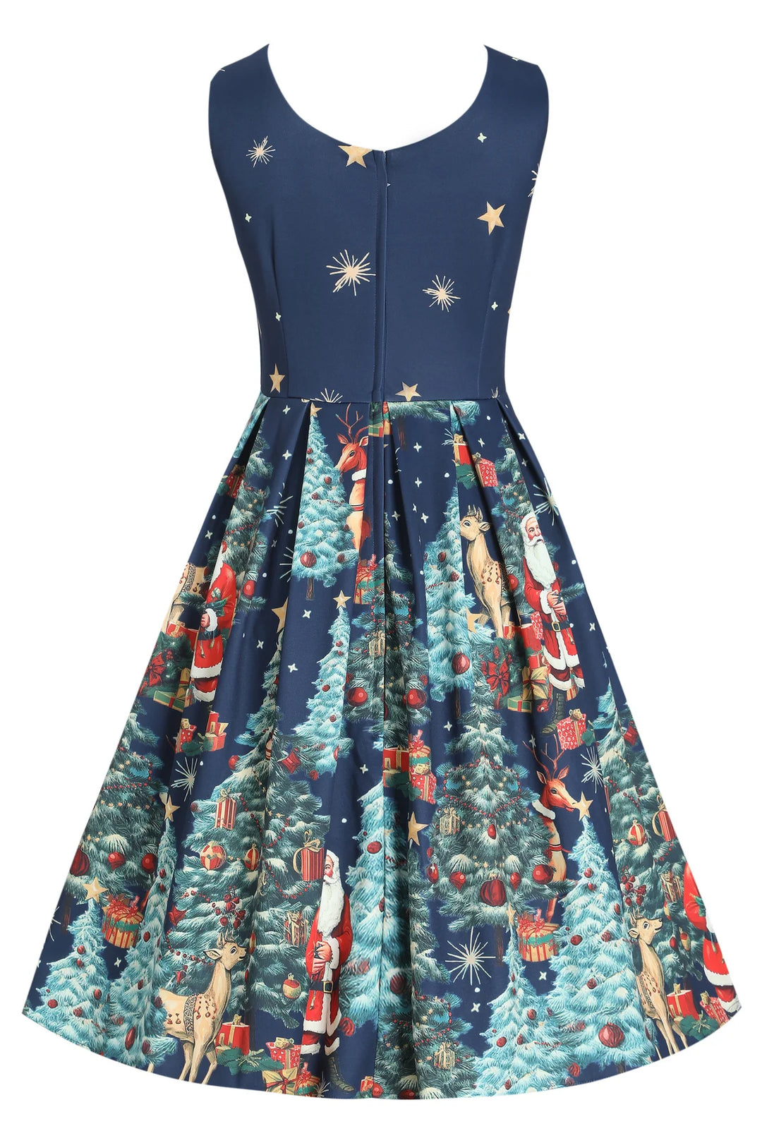 PREORDER - Amanda Dark Blue Christmas Santa Dress - Estimated dispatch 3rd of November