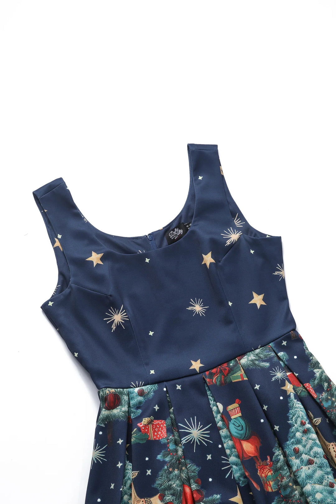 PREORDER - Amanda Dark Blue Christmas Santa Dress - Estimated dispatch 3rd of November