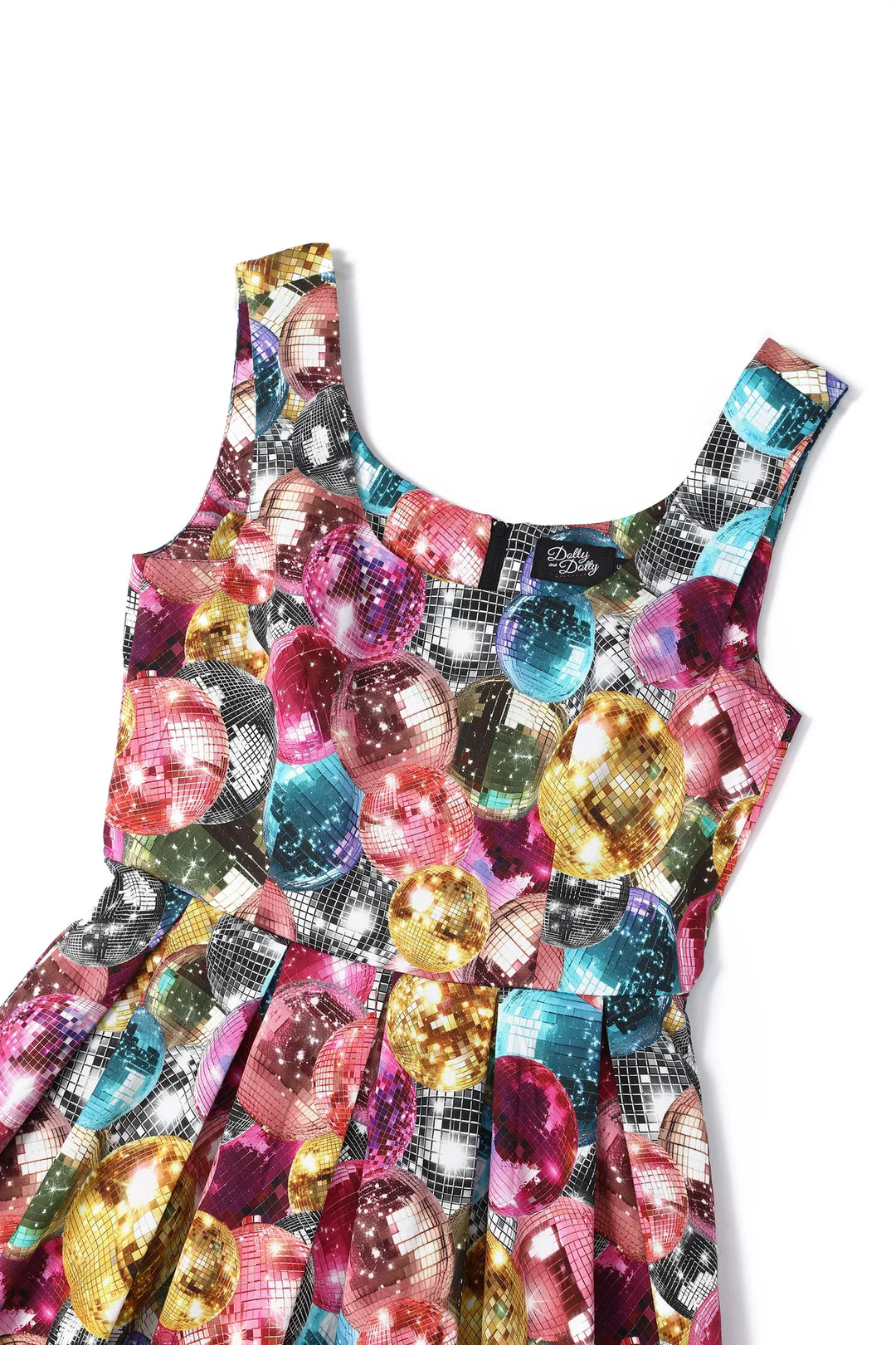 PREORDER - Amanda Retro Disco Ball Dress - Expected dispatch date 8th of December