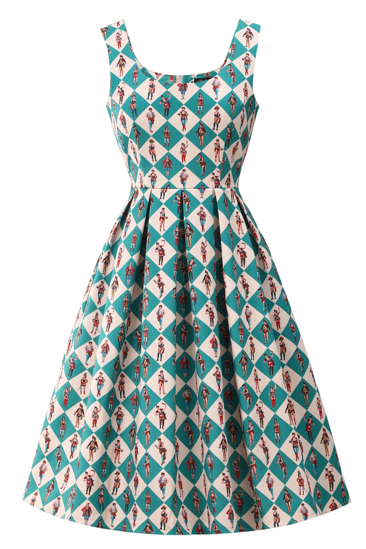 PREORDER - Amanda Vintage Circus Dress - Estimated dispatch 28th of November