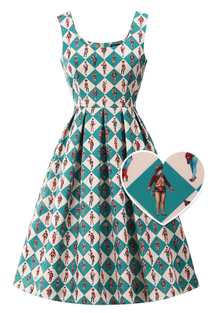 PREORDER - Amanda Vintage Circus Dress - Estimated dispatch 28th of November
