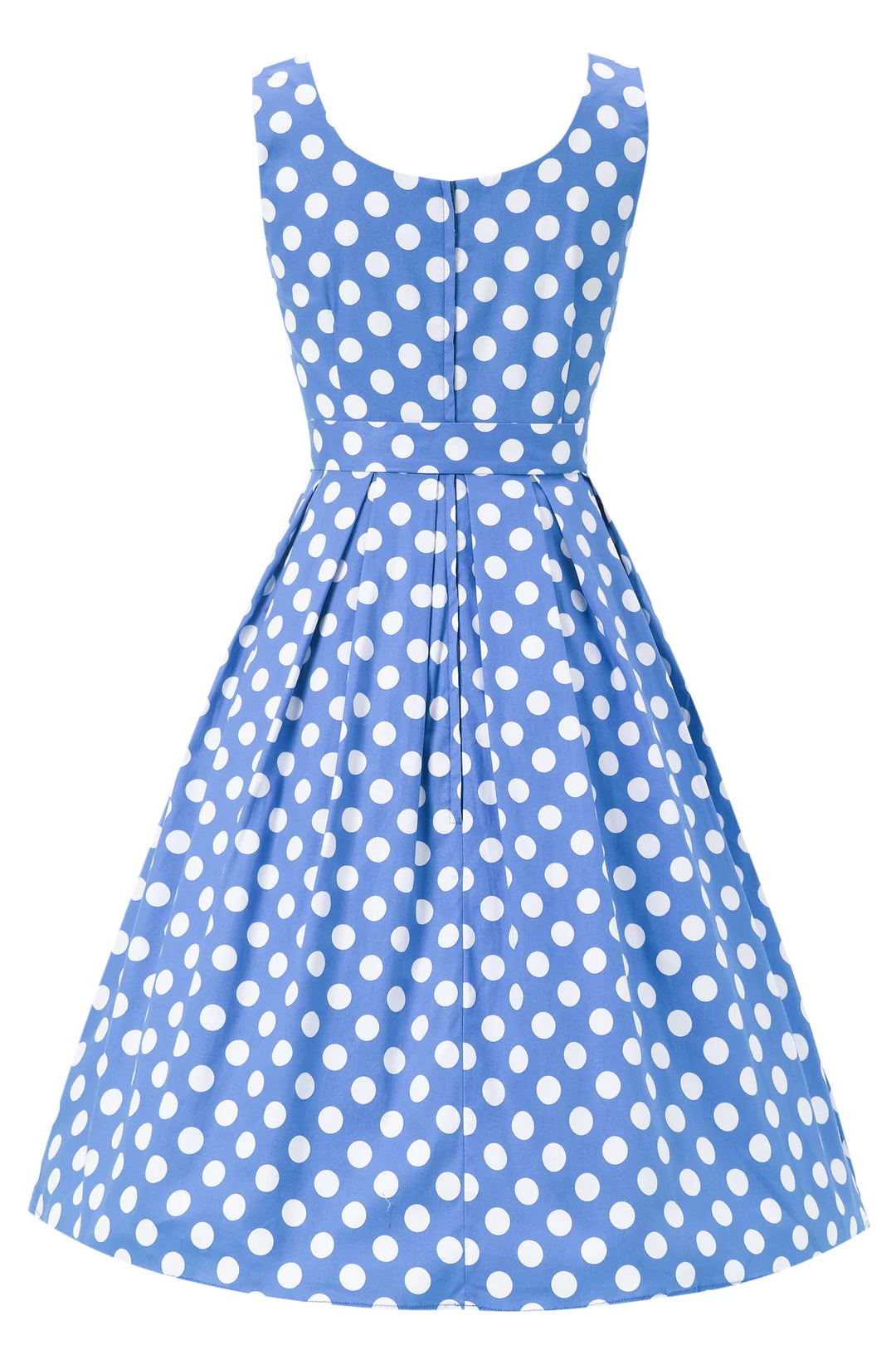 PREORDER - Amanda Light Blue Polka Dress - Estimated dispatch 16th of June