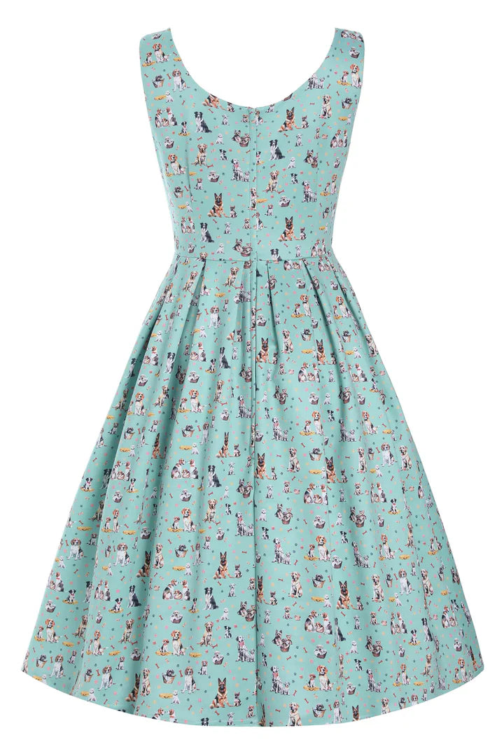 PREORDER - Amanda Light Green Mix Dog Dress - Expected dispatch date 3rd June