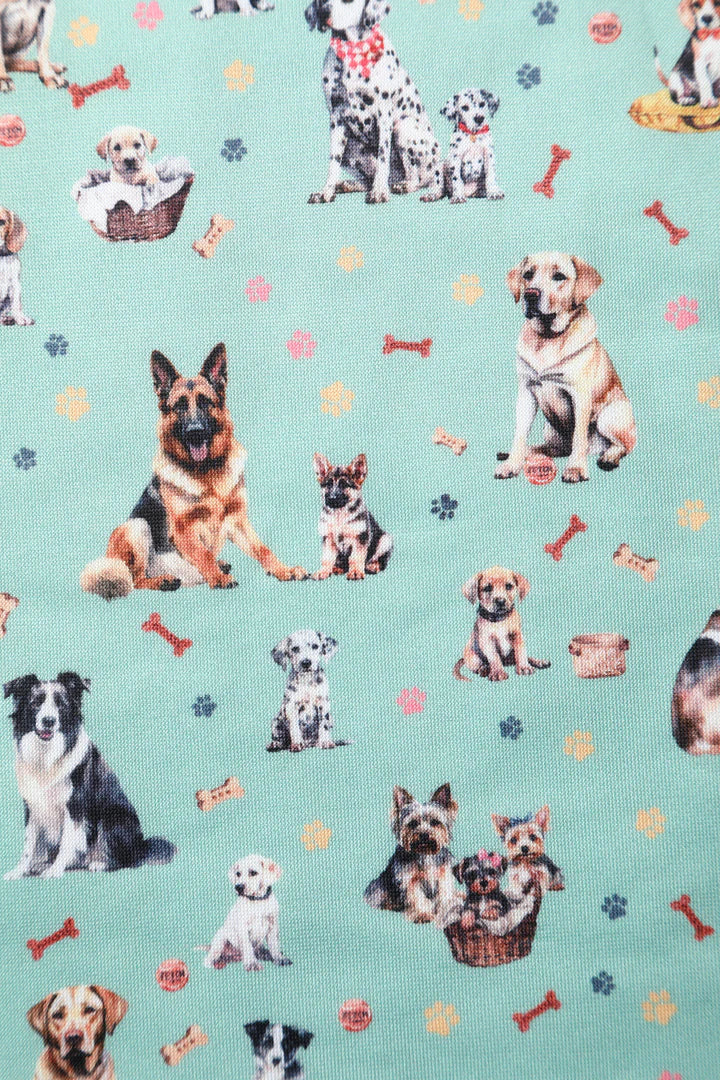 PREORDER - Amanda Light Green Mix Dog Dress - Expected dispatch date 3rd June