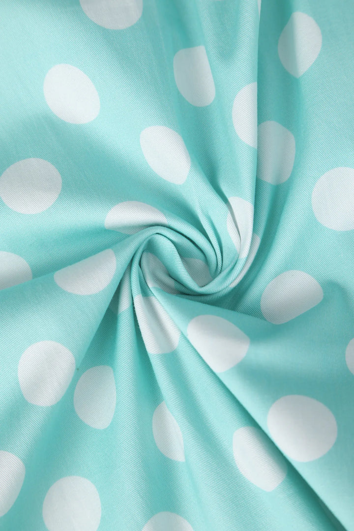 PRE-ORDER - Amanda Mint Polka Dot Swing Dress - Expected dispatch 28th of May