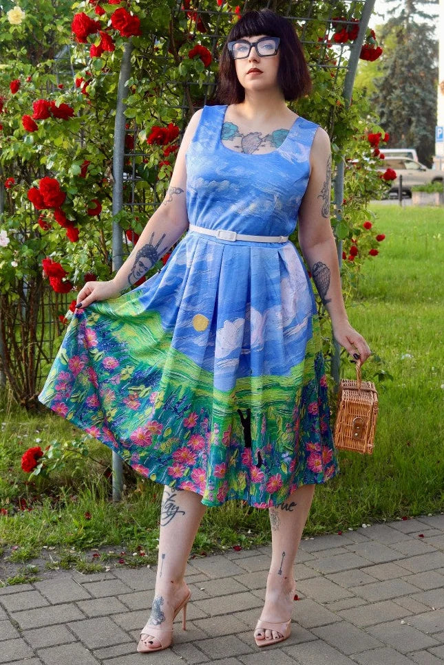 PREORDER - Amanda Cat Adventure Swing Dress - Estimated dispatch 1st September