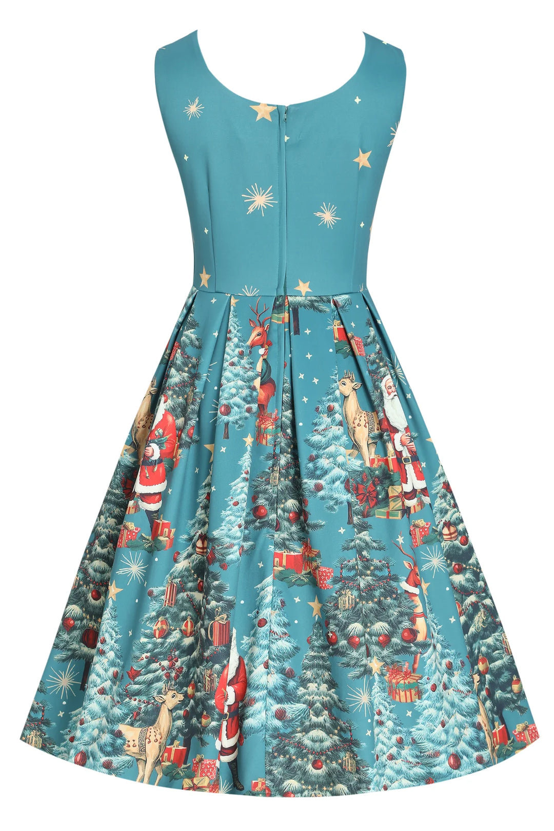 PREORDER - Amanda Cyan Christmas Santa Dress - Estimated dispatch 30th of October