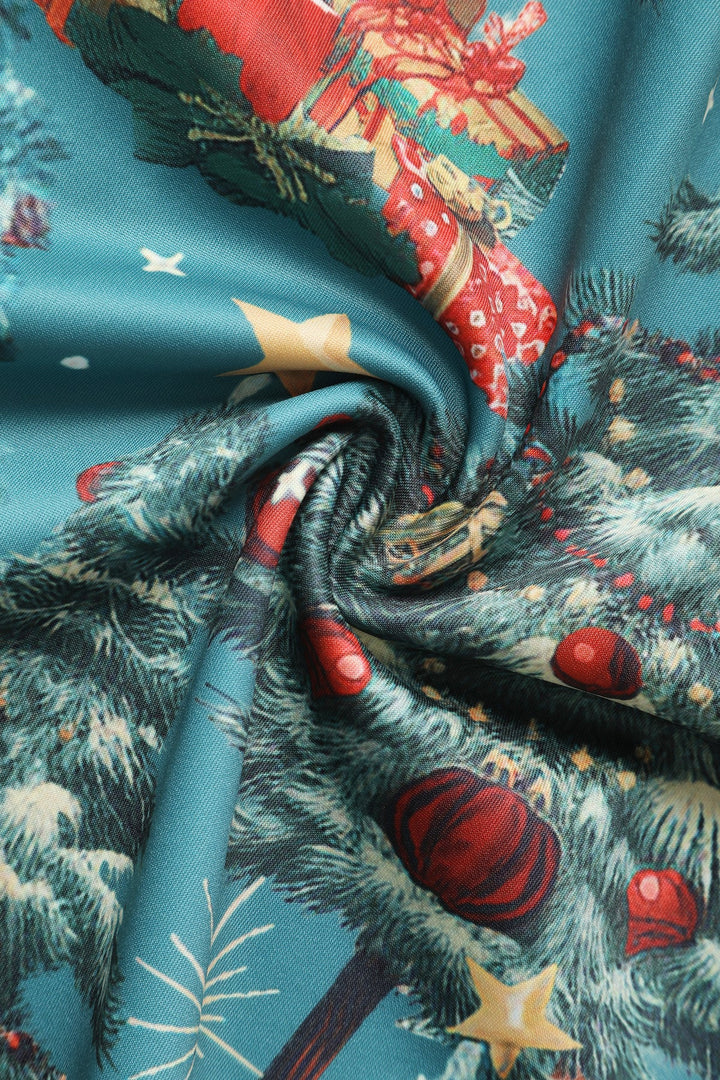 PREORDER - Amanda Cyan Christmas Santa Dress - Estimated dispatch 30th of October