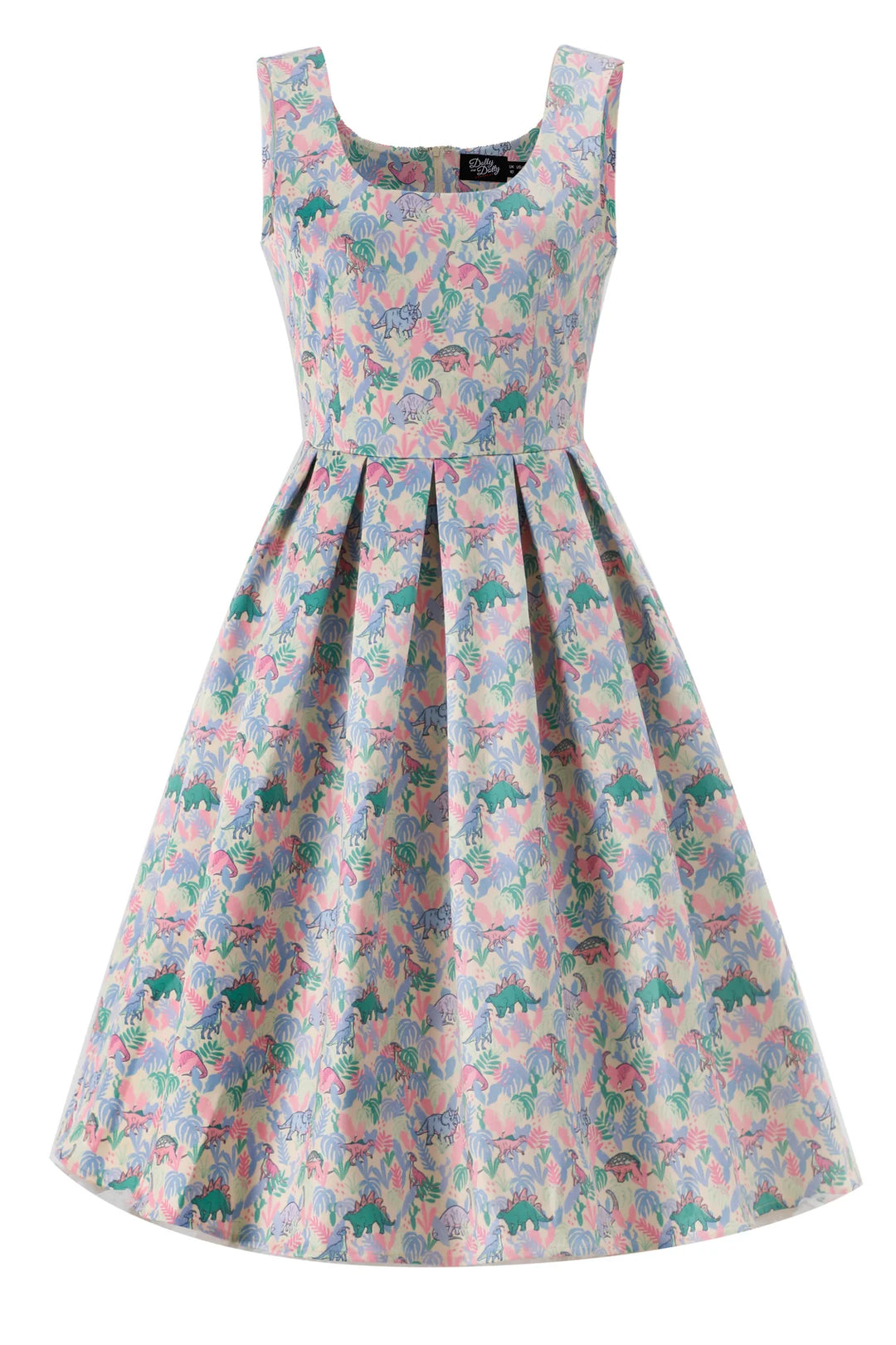 PREORDER - Amanda Pastel Dinosaur Dress - Estimated dispatch 9th of October