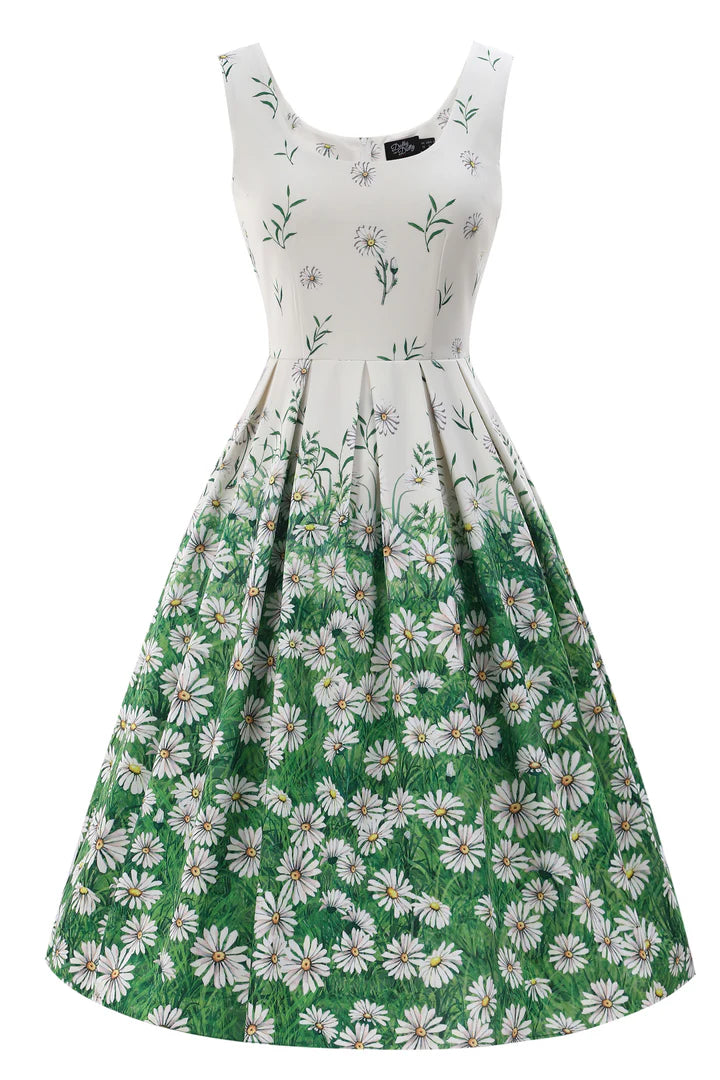 PREORDER - Amanda White Daisy Dress - Expected dispatch date 24th of June