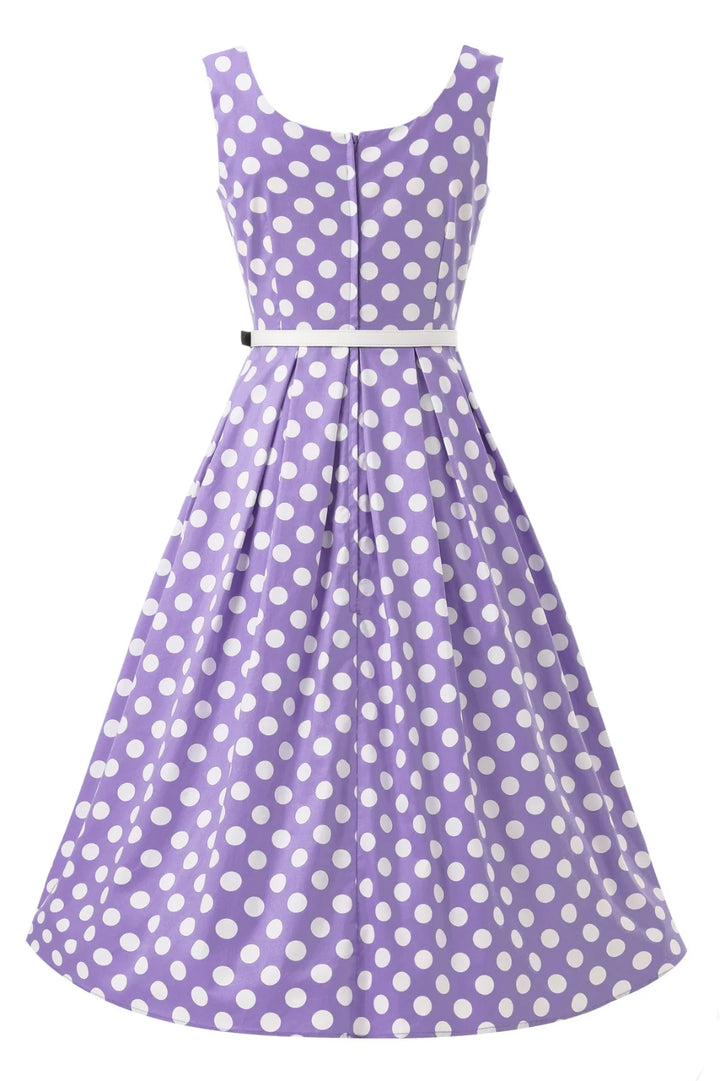 PRE-ORDER - Ophelia Lilac Polka Dress - Expected dispatch 28th of May