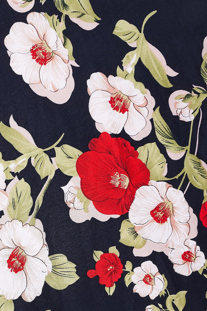 PREORDER - Darlene Retro Navy Floral - Estimated dispatch 30th of October