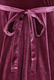 Mauve Velvet Mini Lyra Dress