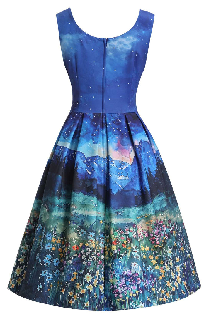 PREORDER - Amanda Black Cat Starry Night Dress - Estimated dispatch date 1st September