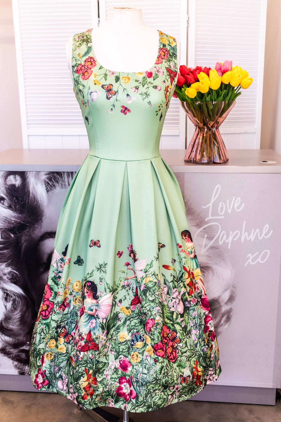 PREORDER - Amanda Green Fairy Forest Dress - Expected dispatch date 3rd of June