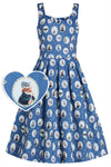 Amanda Blue Cat Mirror Dress