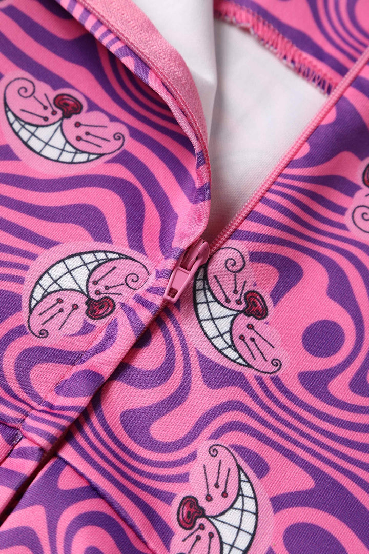 PREORDER - Amanda Pink Cheshire Cat Dress - Estimated dispatch 28th of November