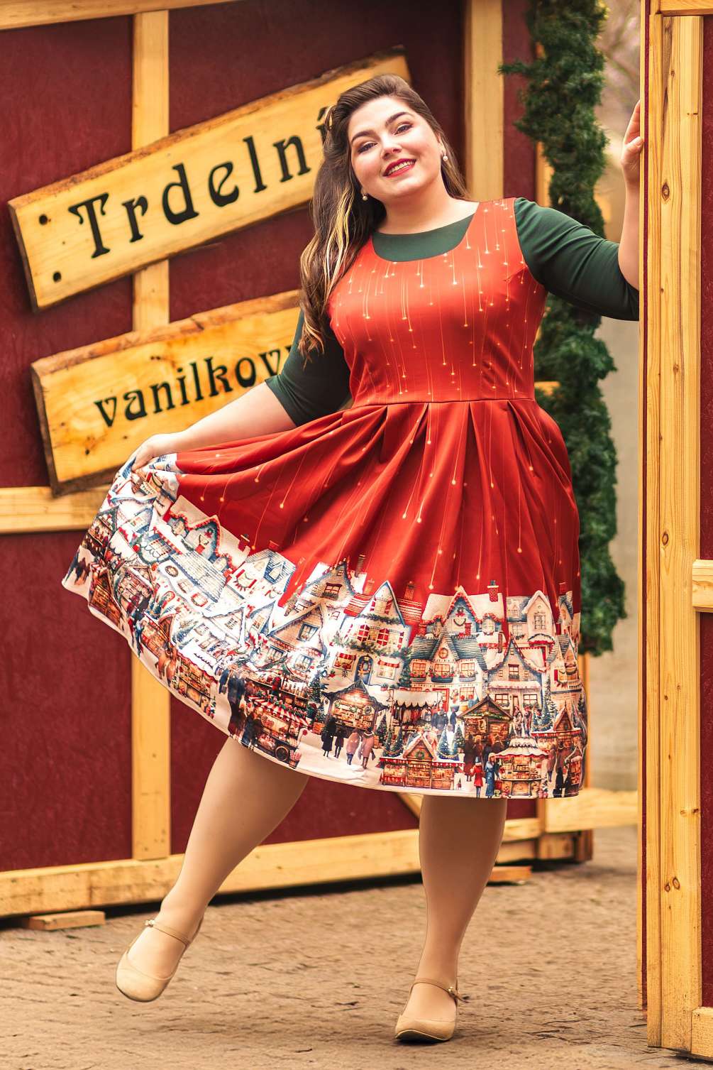 PREORDER - Amanda Christmas Market Dress - Estimated dispatch 3rd of November